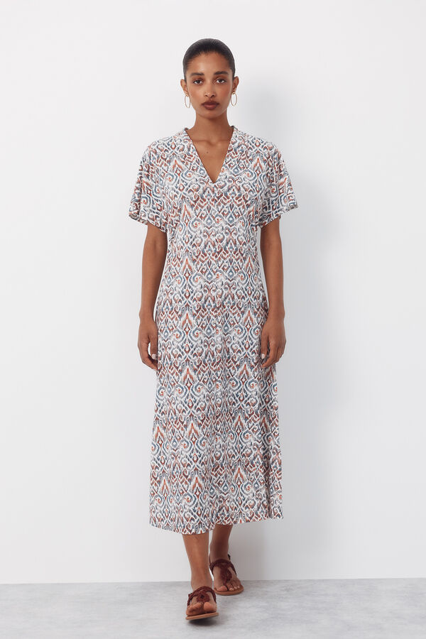 Cortefiel Printed dress Multicolour