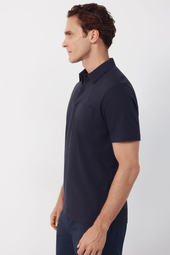 Polo liso bolsillo