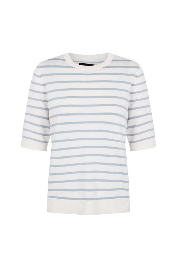 Cortefiel Short sleeve jumper Blue