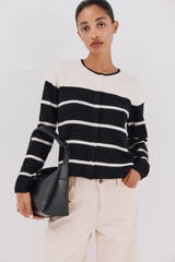 Cortefiel Soft feel cardigan Black
