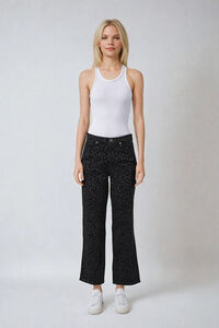 Vero Moda Vaquero animal print pernera ancha