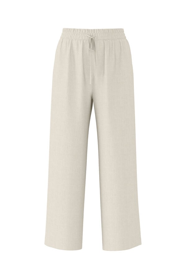 Cortefiel Regular fit linen trousers.  Grey