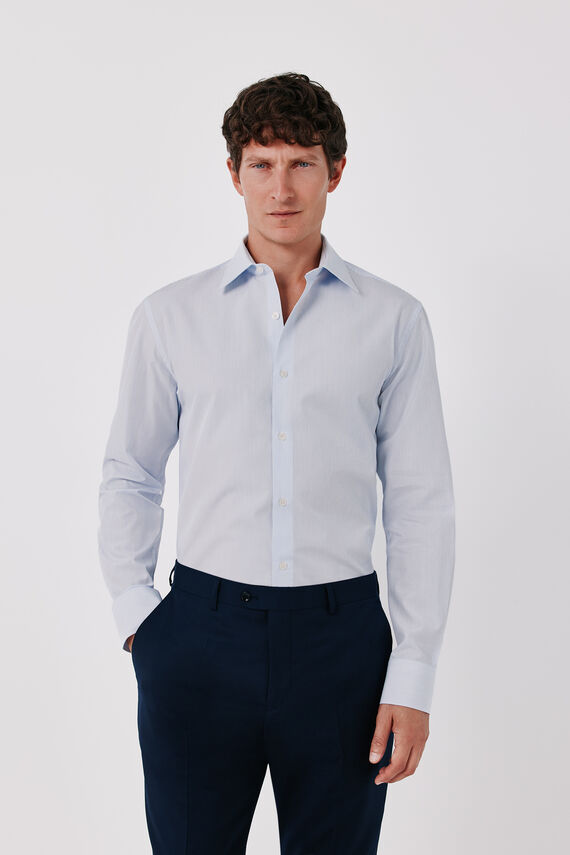 Camisa vestir rayas algodón Tencel