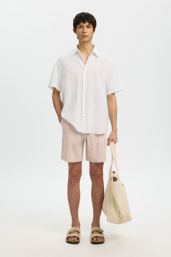 Selected Camisa de manga curta Branco