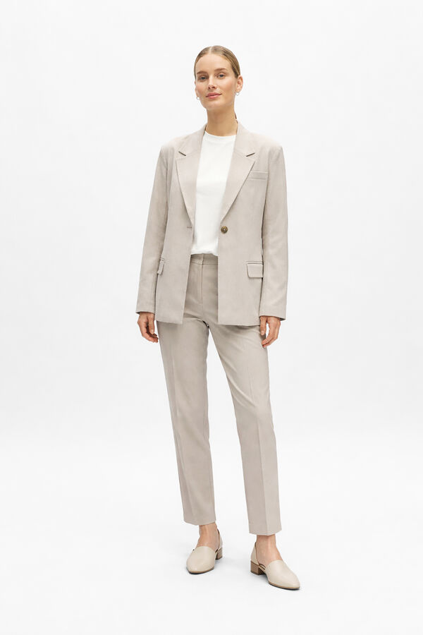 Object Blazer b&aacute;sica descontra&iacute;da Tostado