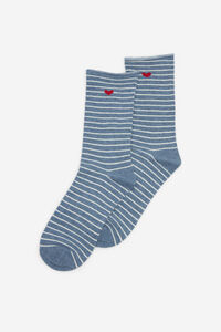 Cortefiel Long sailor sock with heart