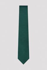 Cortefiel NATURAL silk tie Dark green