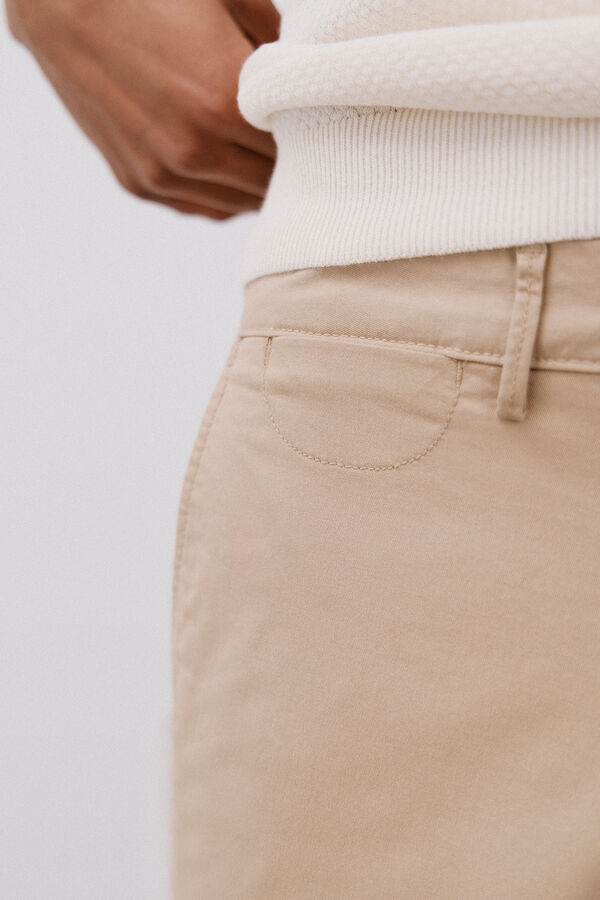 Cortefiel Chino bermuda shorts Beige