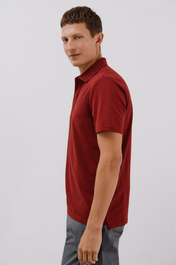 Cortefiel Polo regular fit Granate