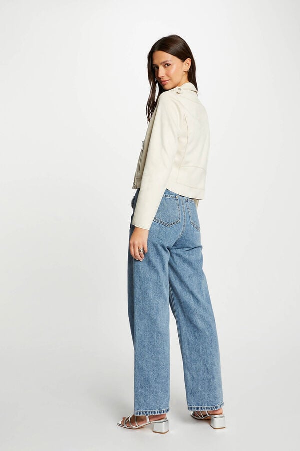 Morgan Faux suede short jacket Beige