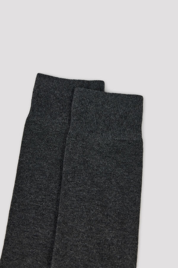Cortefiel Plain crew sock Grey