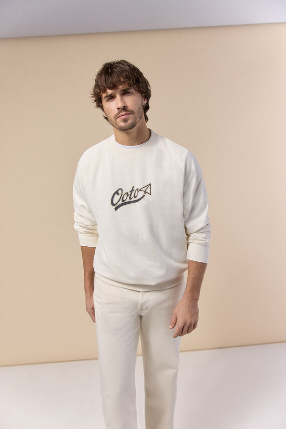 Sudadera logo cuello redondo