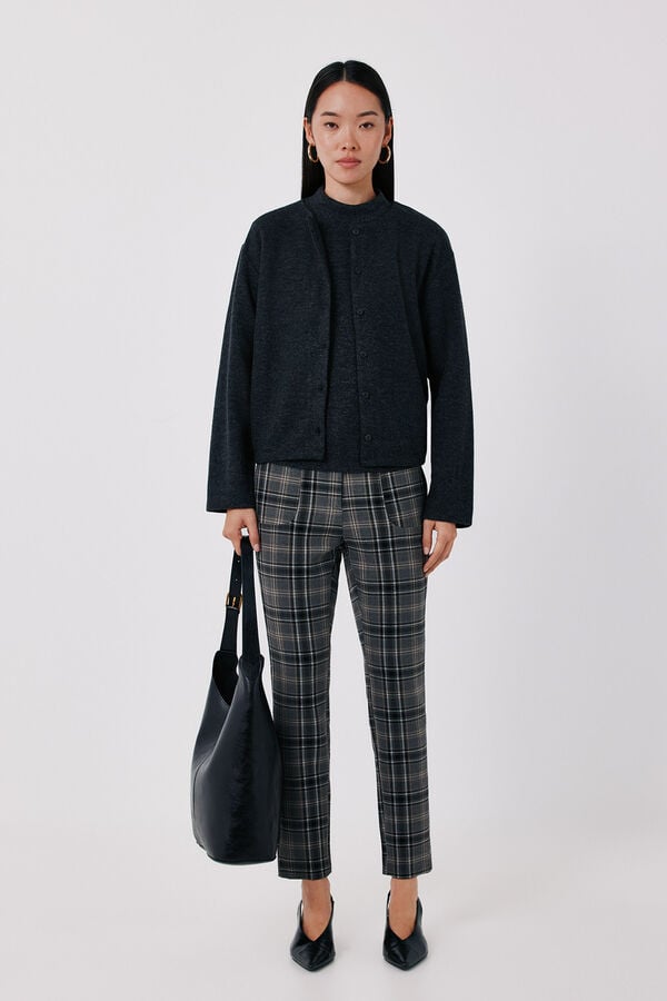 Cortefiel Knit bolero Dark grey