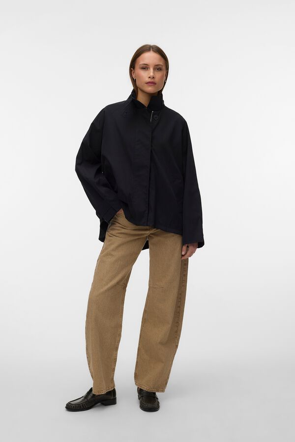 Vero Moda Long sleeve high neck jacket Black