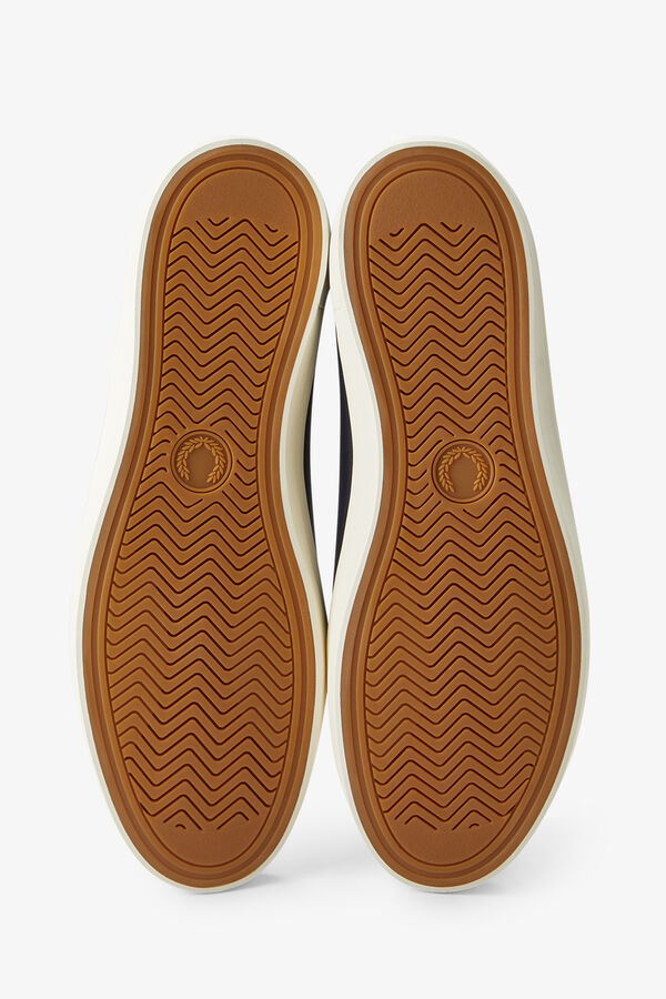 Fred Perry Sapatilha Baseline em pele Azul