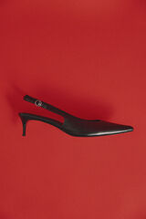 Cortefiel Open-back court shoe Black