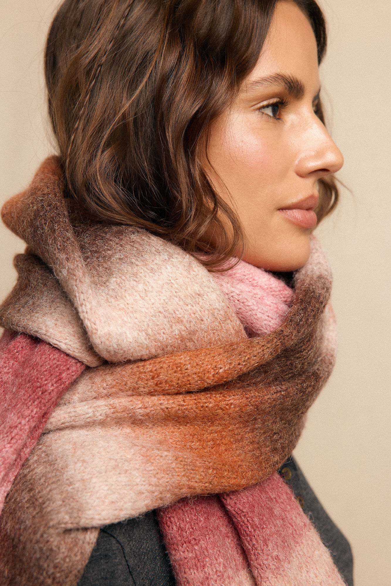 Slowlove Cachecol listrado riscas