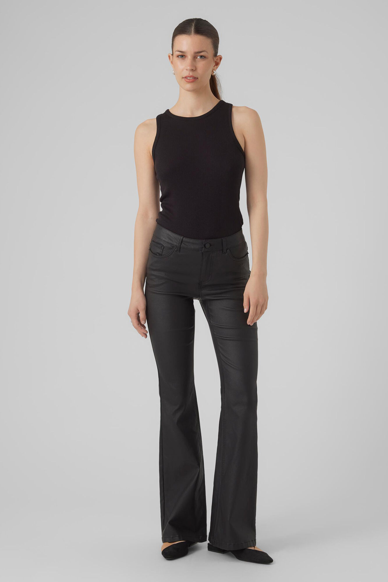 Pantalones grises top campana