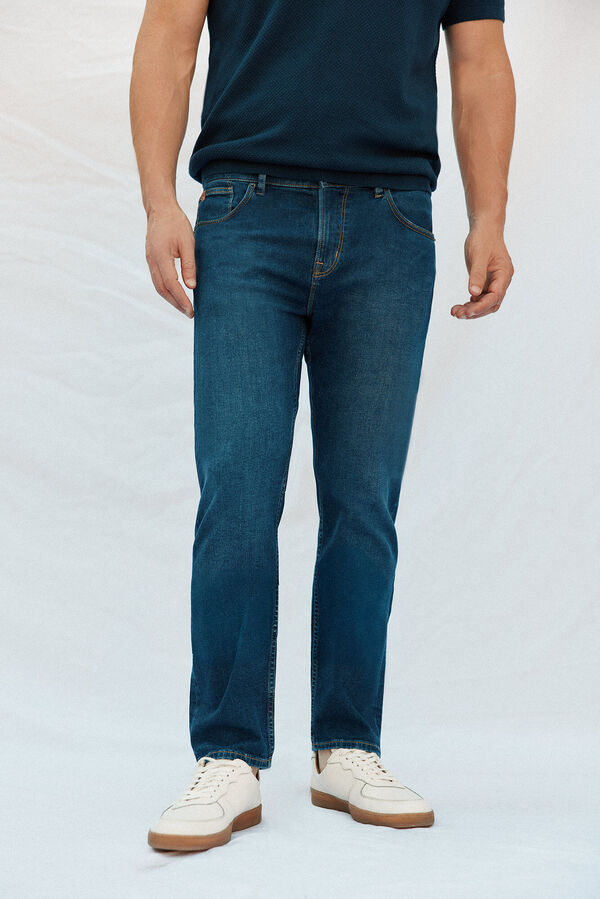 Cortefiel Slim fit jeans Blue