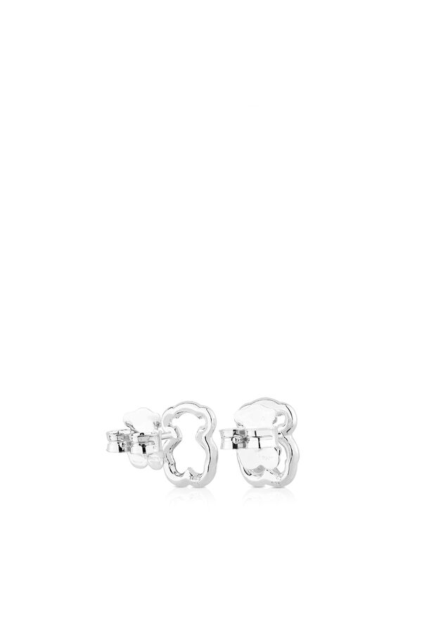 Cortefiel New Carrusel silver earrings Grey