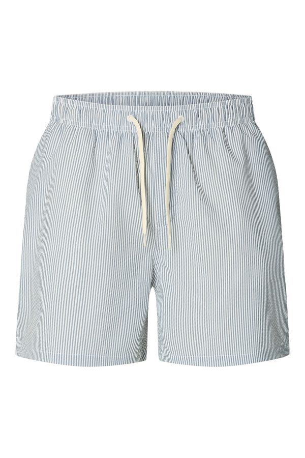 Selected Fato de banho liso Cinzento