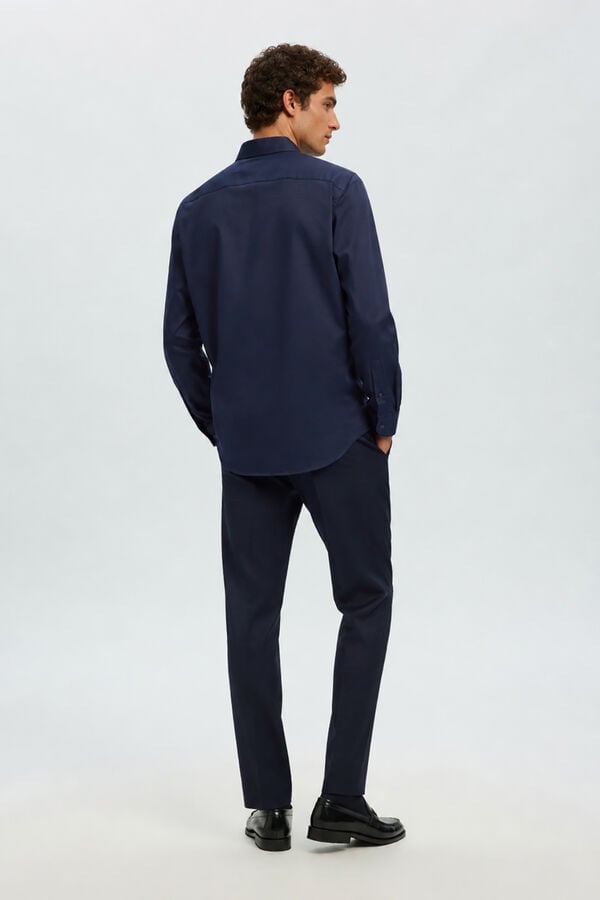 Selected Slim Fit dress shirt Navy