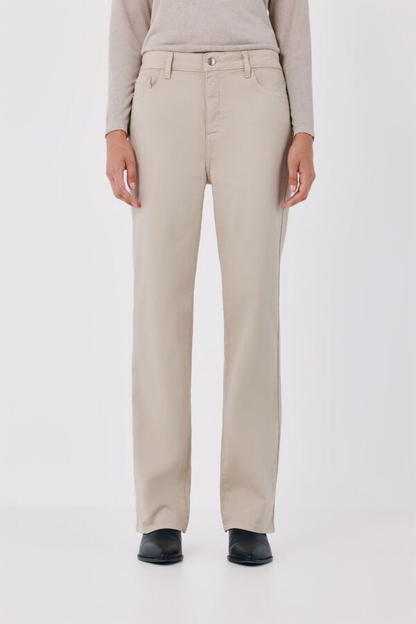 Cortefiel Sensational straight jeans Ivory