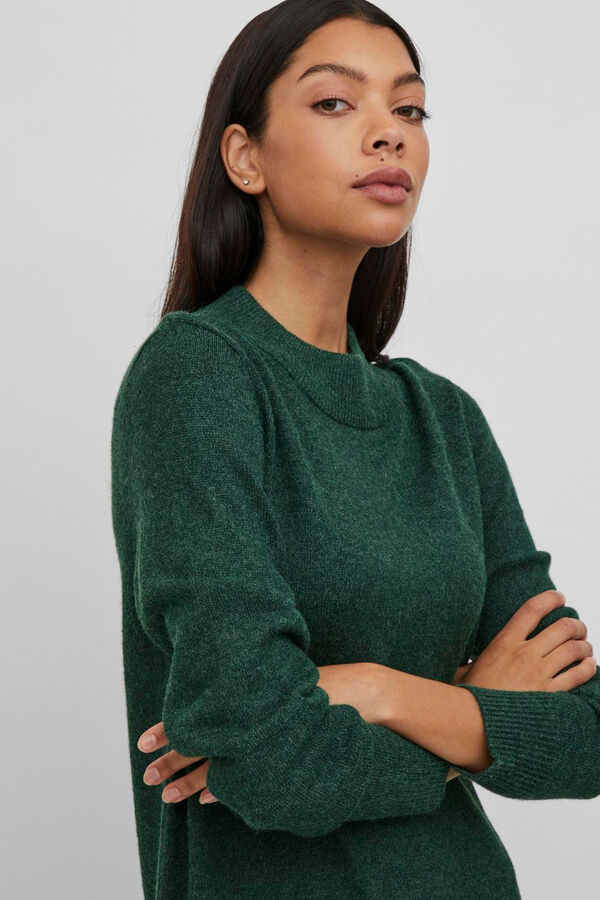 Vila Jersey-Knit dress with viscose Dark green