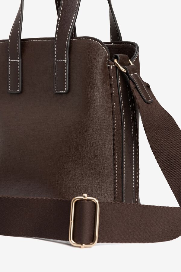 Vilanova Carteira com al&ccedil;a larga Castanho