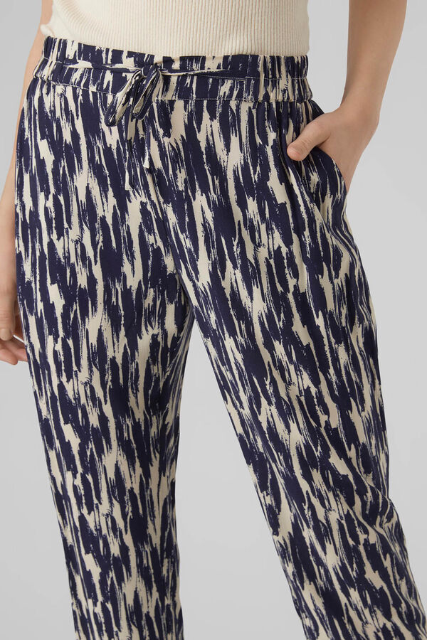 Cortefiel Long straight printed pyjama bottoms Grey