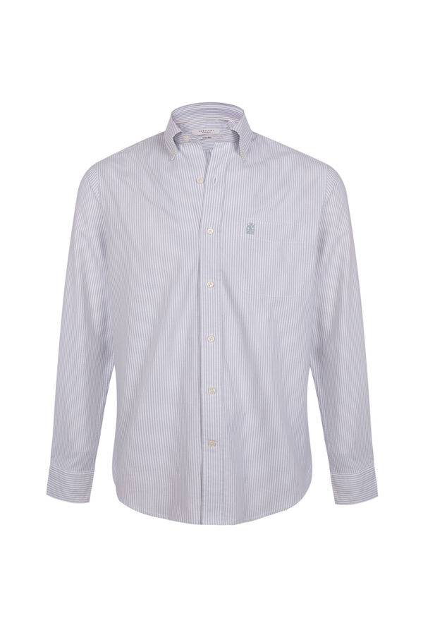 Cortefiel Camisa oxford riscas Azul