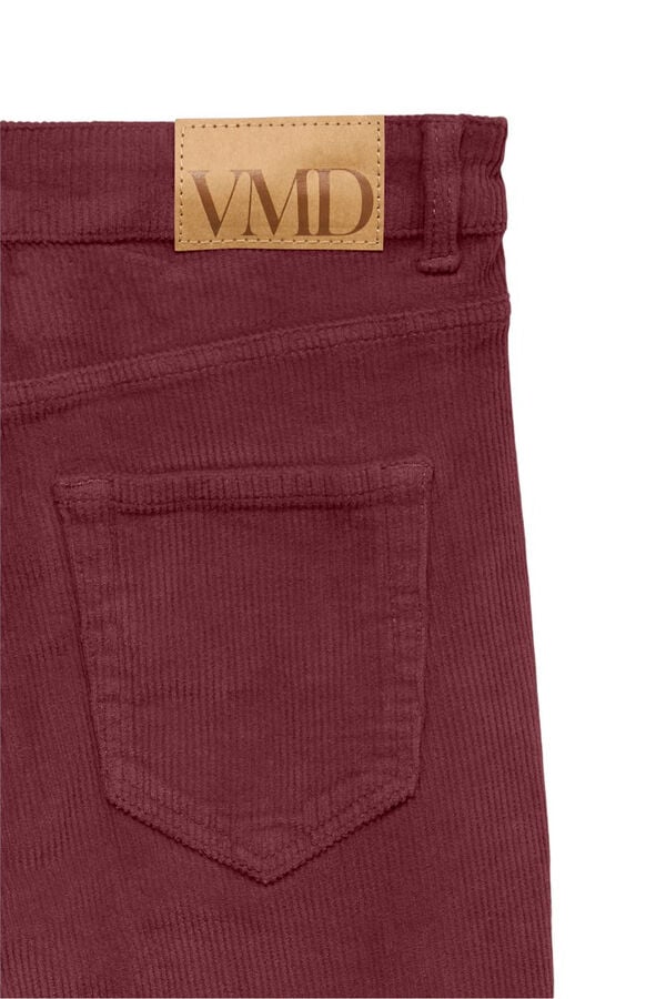 Vero Moda Calça calça boca de sino Vermelho
