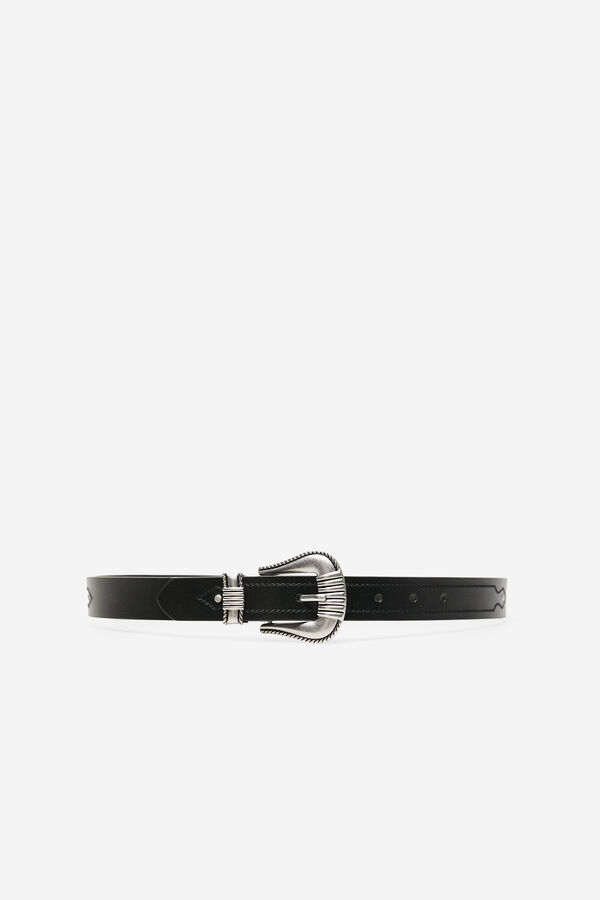 Cortefiel Cowboy belt Black