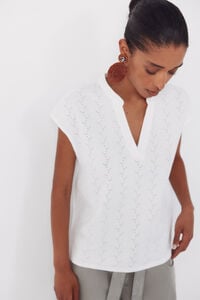 Cortefiel Openwork jersey-knit t-shirt