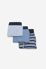 Cortefiel 3-pack jersey-knit boxers Blue