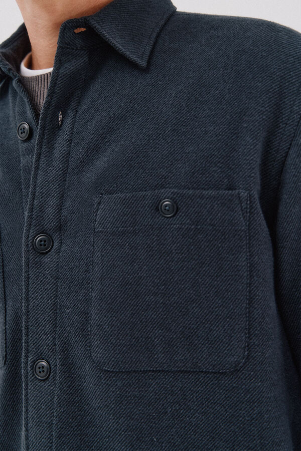 Cortefiel Sobrecamisa acolchada Azul marino