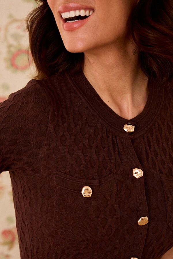 Pol&iacute;n Et Moi Vestido de malha Romina Castanho