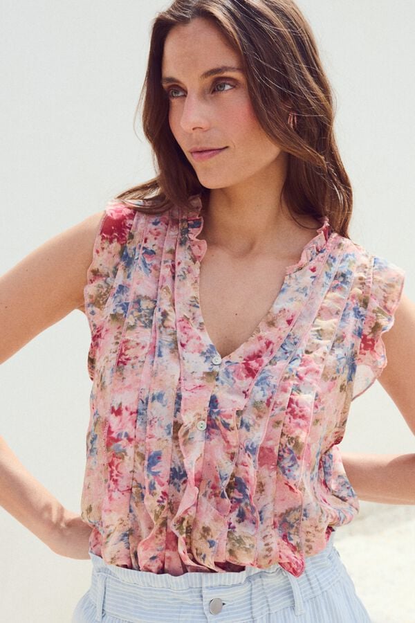 Pol&iacute;n Et Moi Camisa de flores Olga Subiu
