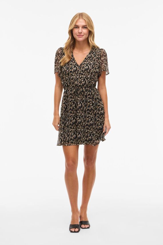 Vestido corto de gasa