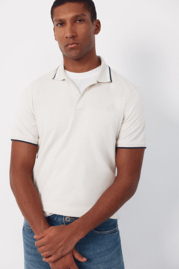 Polo estructura cuello fantasía