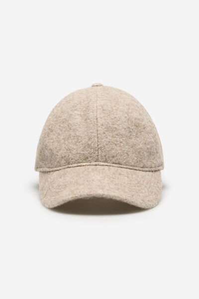 Cortefiel Alpaca cap Beige