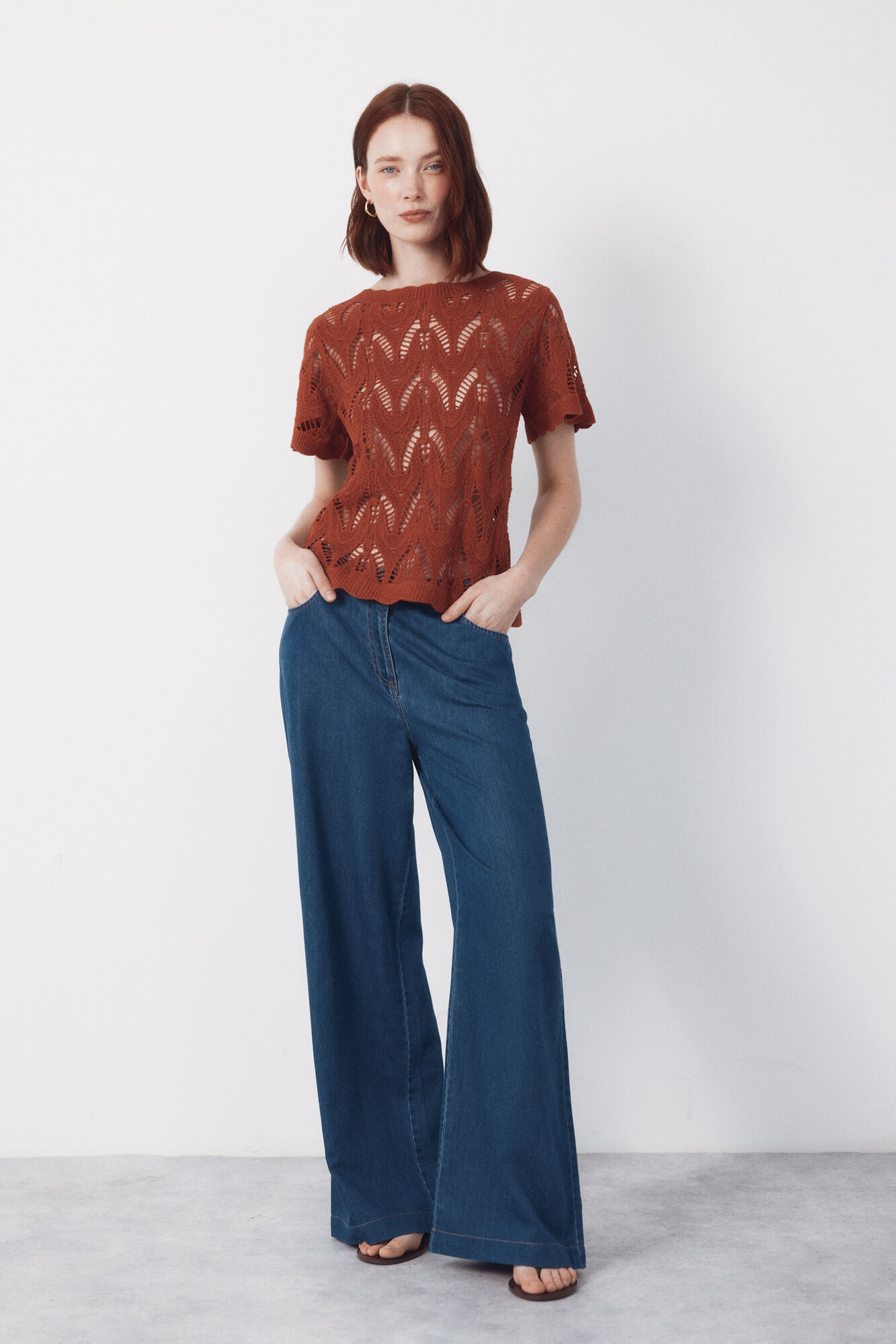 Cortefiel Top de crochet