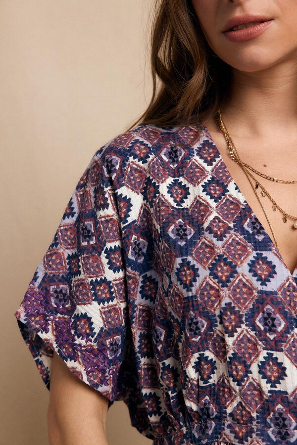Slowlove Blusa bordado estampada Multicolorido