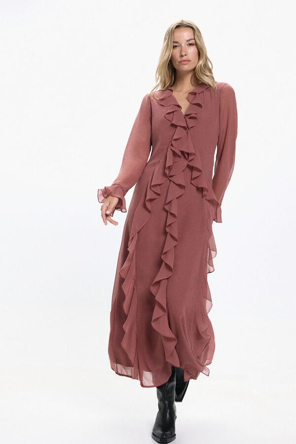 Vero Moda Vestido longo com babados  Subiu