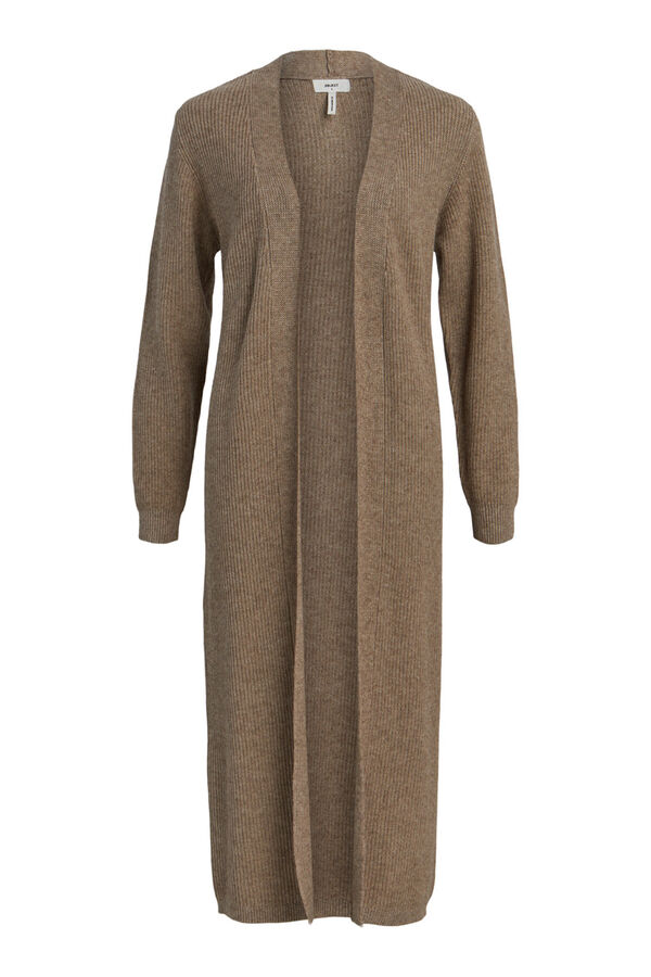 Object Long jersey-knit cardigan Grey