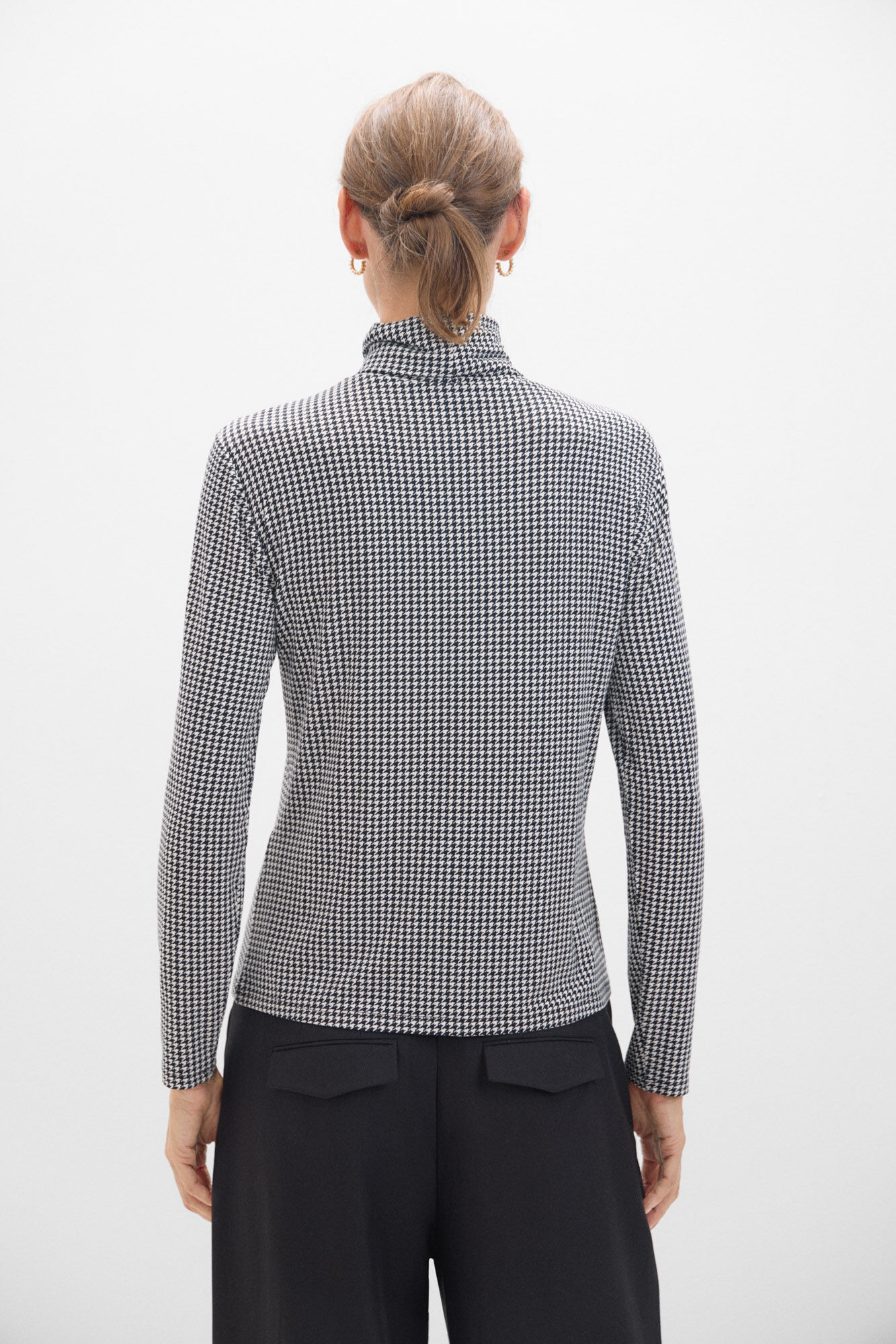 Polo neck t shirt with blazer hotsell