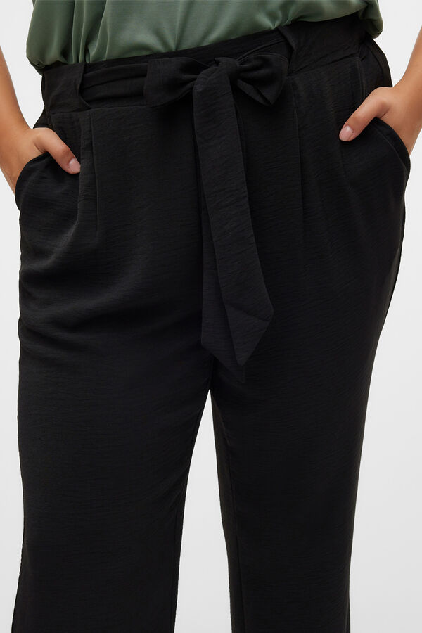 Vero Moda Curve Pantalón fluído talla grande Negro