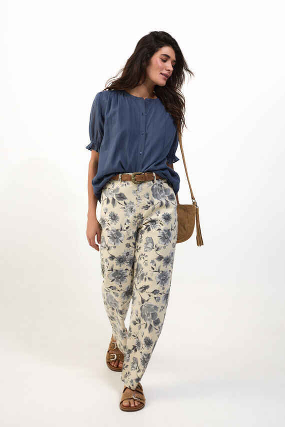 Blusa dobby fluido
