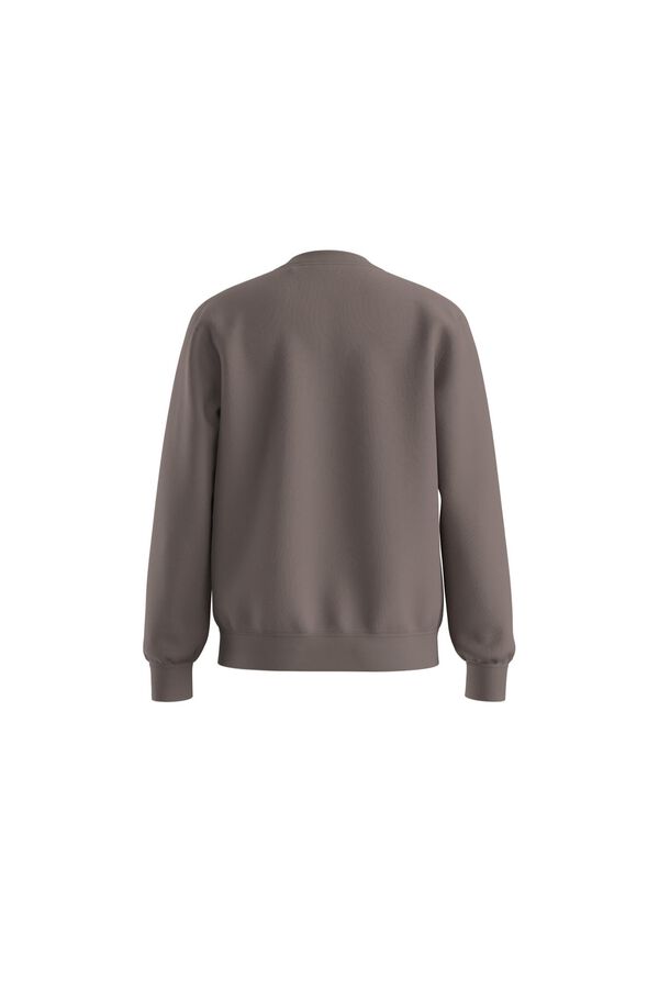 HUGO Sweatshirt gola redonda Castanho