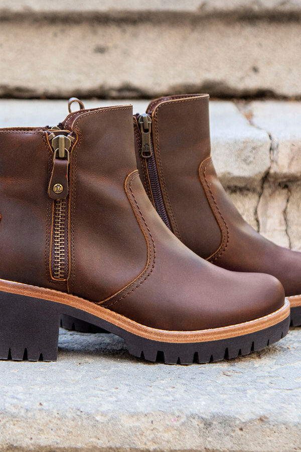 Panama Jack Botins de salto alto femininas Castanho